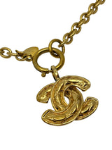 Chanel Vintage CC Pendant Necklace Gold
