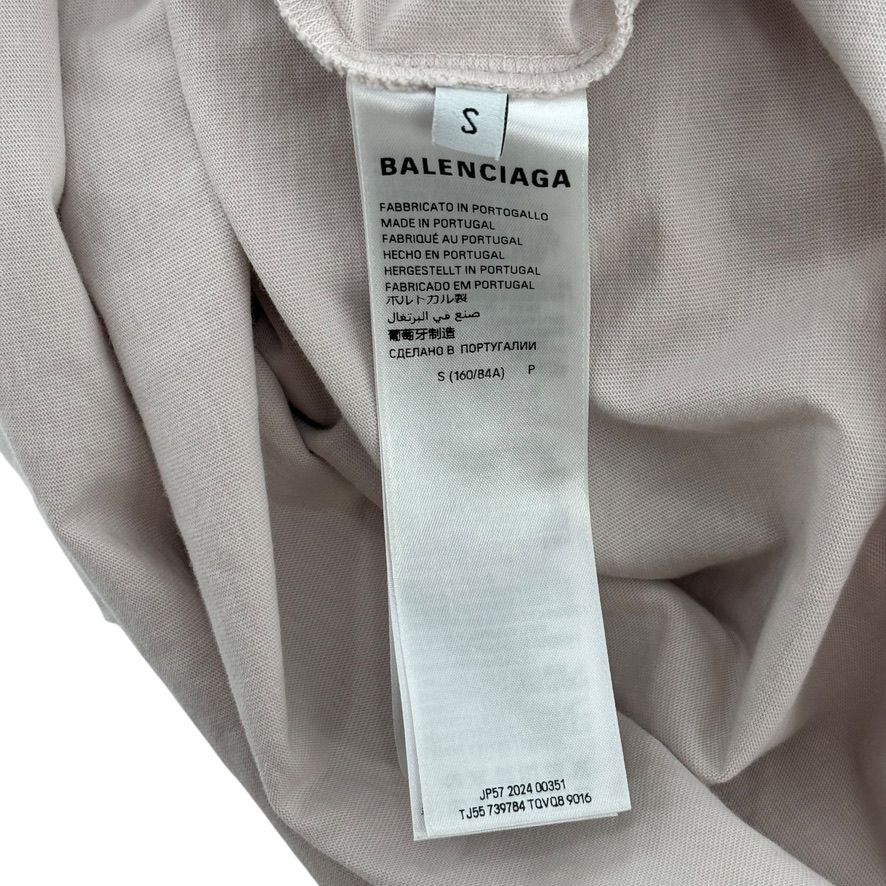 Balenciaga Tape Tee Cream & Black