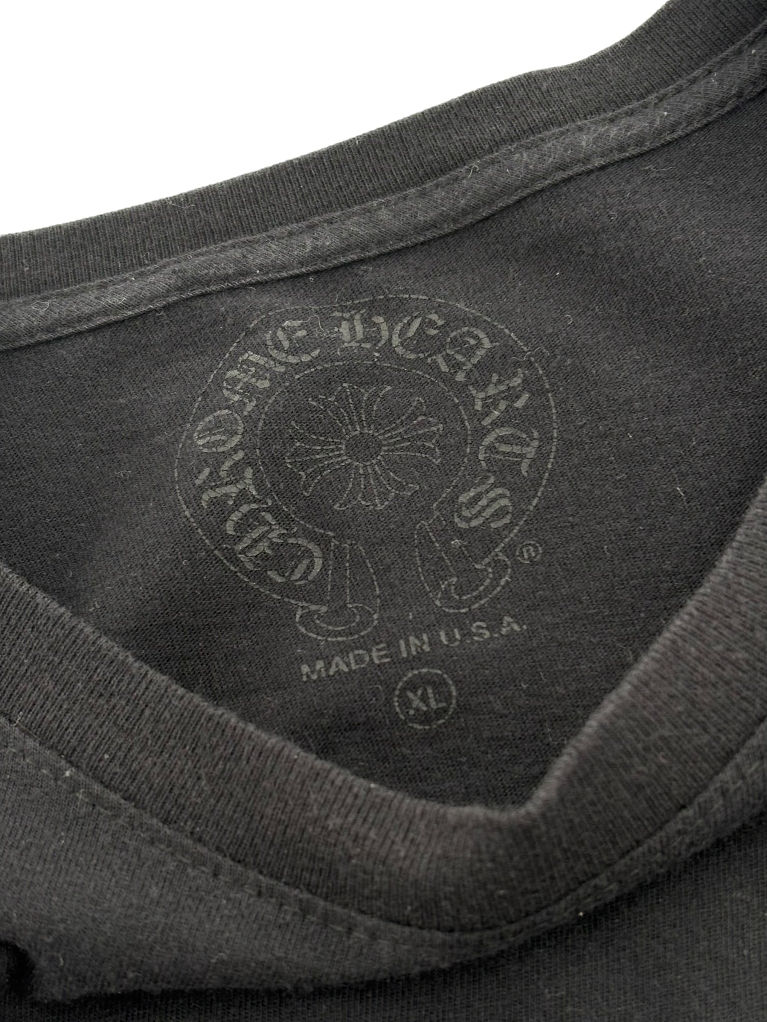 Chrome Hearts Spine Cemetery Cross Long-Sleeve Tee
