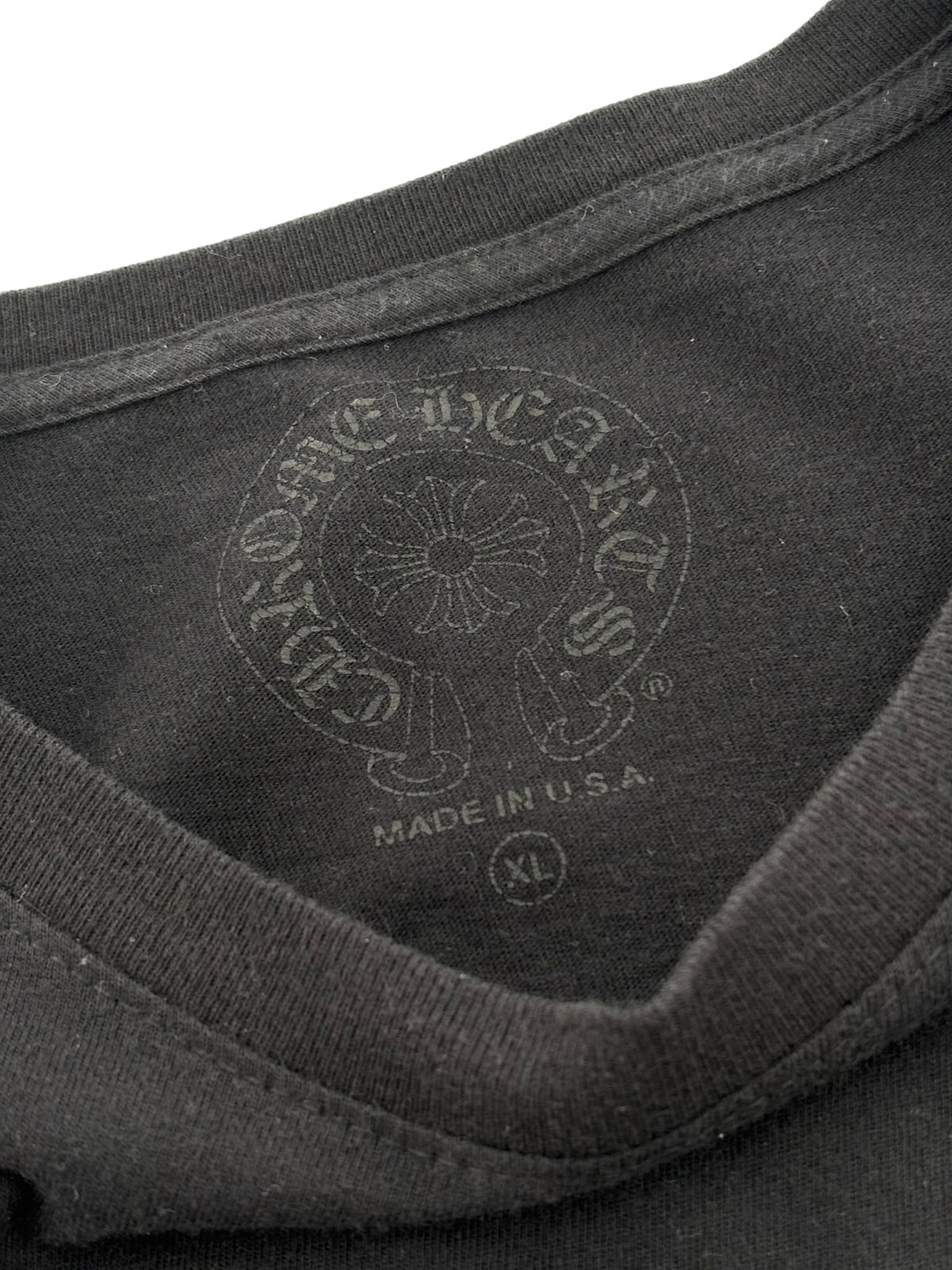 Chrome Hearts Spine Cemetery Cross Long-Sleeve Tee