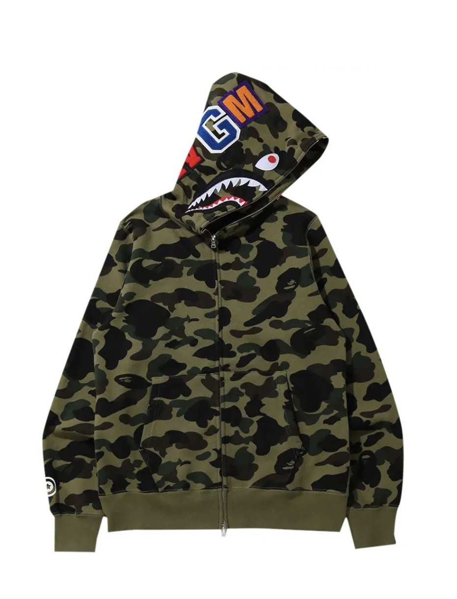 BAPE Shark Full Zip Hoodie Camo