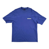 Balenciaga Distorted Logo Tee Blue