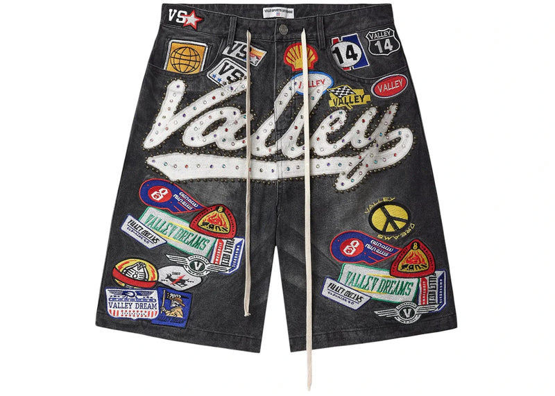 Vale Forever Black 1980's Jorts Black/Wash