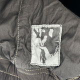 Rick Owens Waxed Cargobelas Black Pants