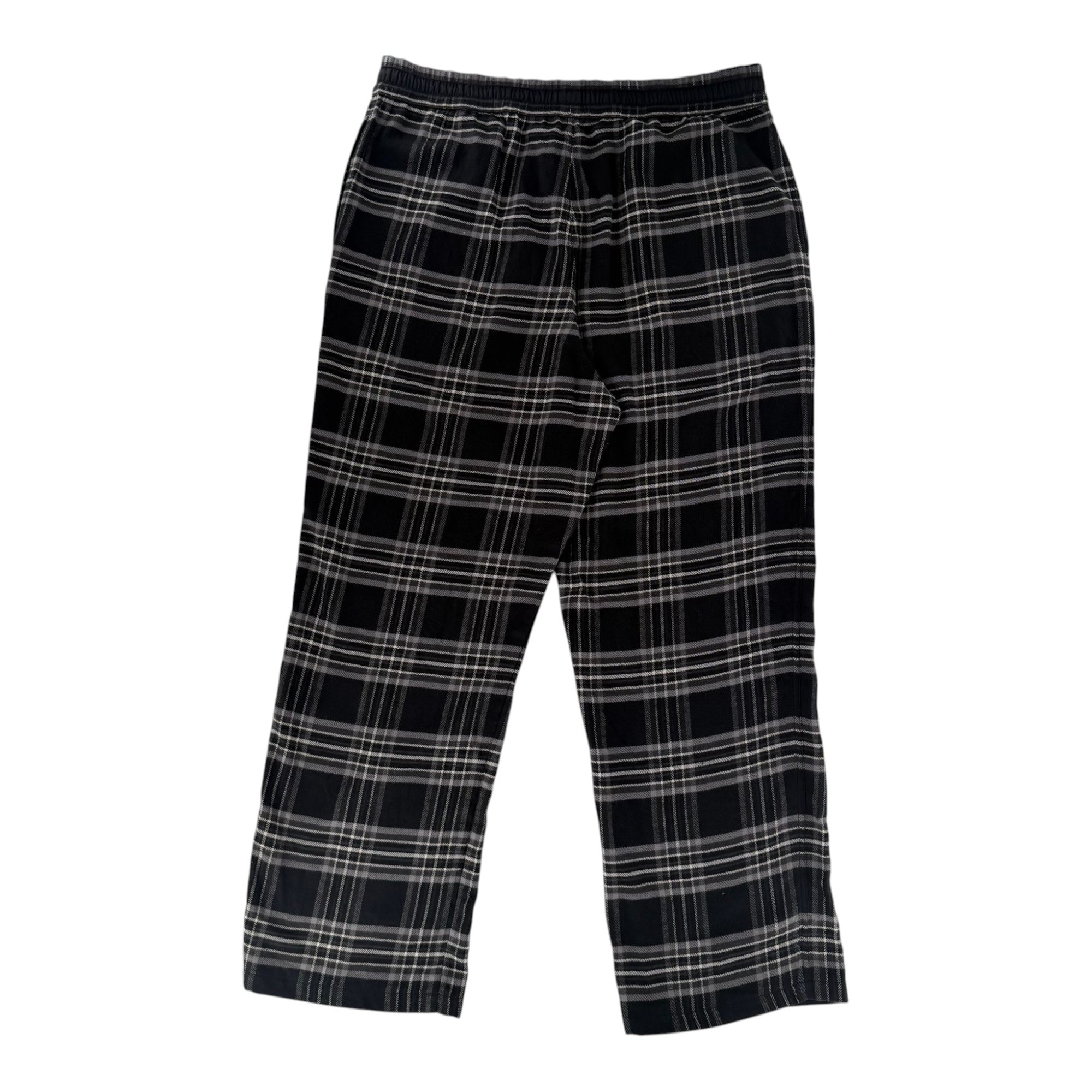 Chrome Hearts Cross Patch Plaid Flannel Pants Grey
