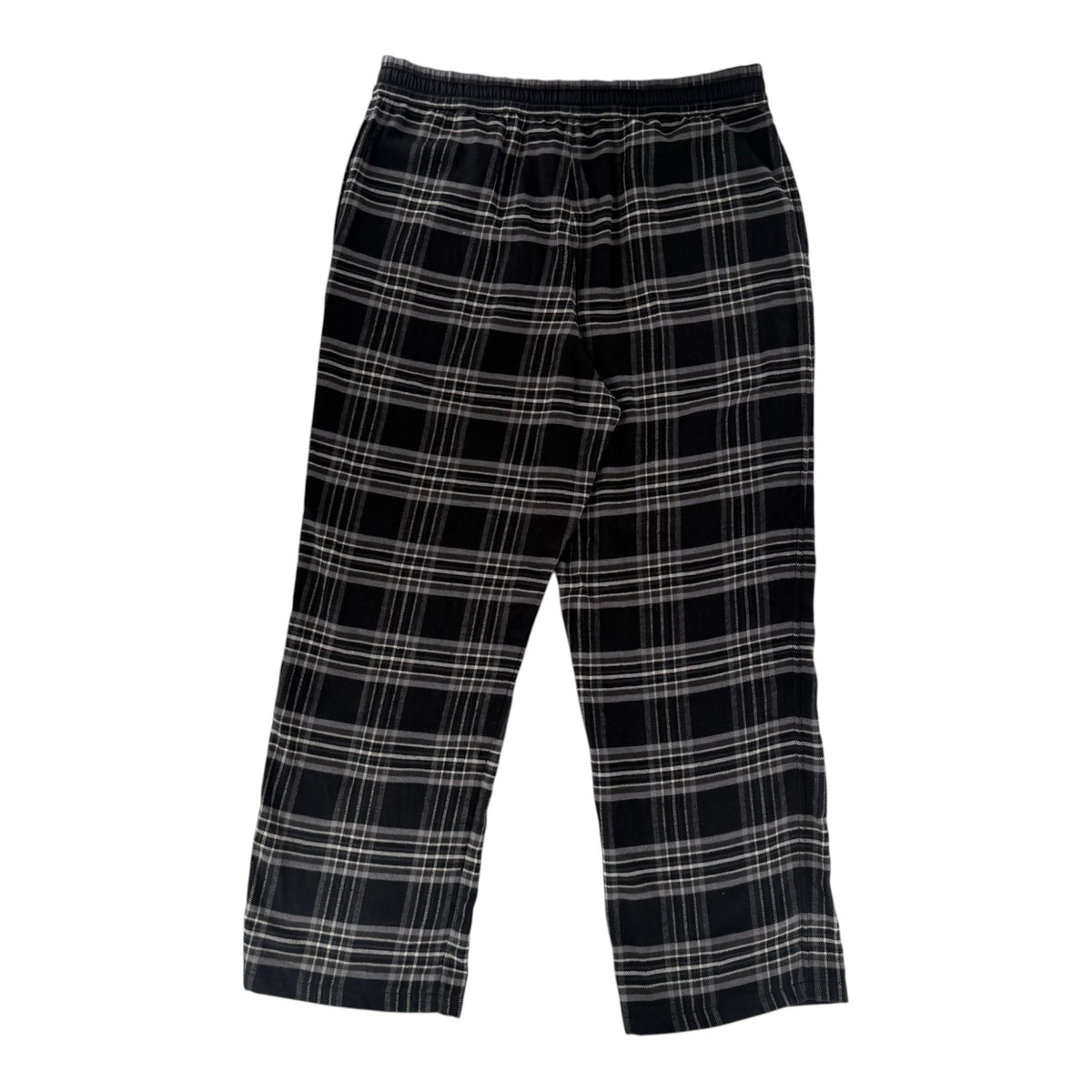 Chrome Hearts Cross Patch Plaid Flannel Pants Grey