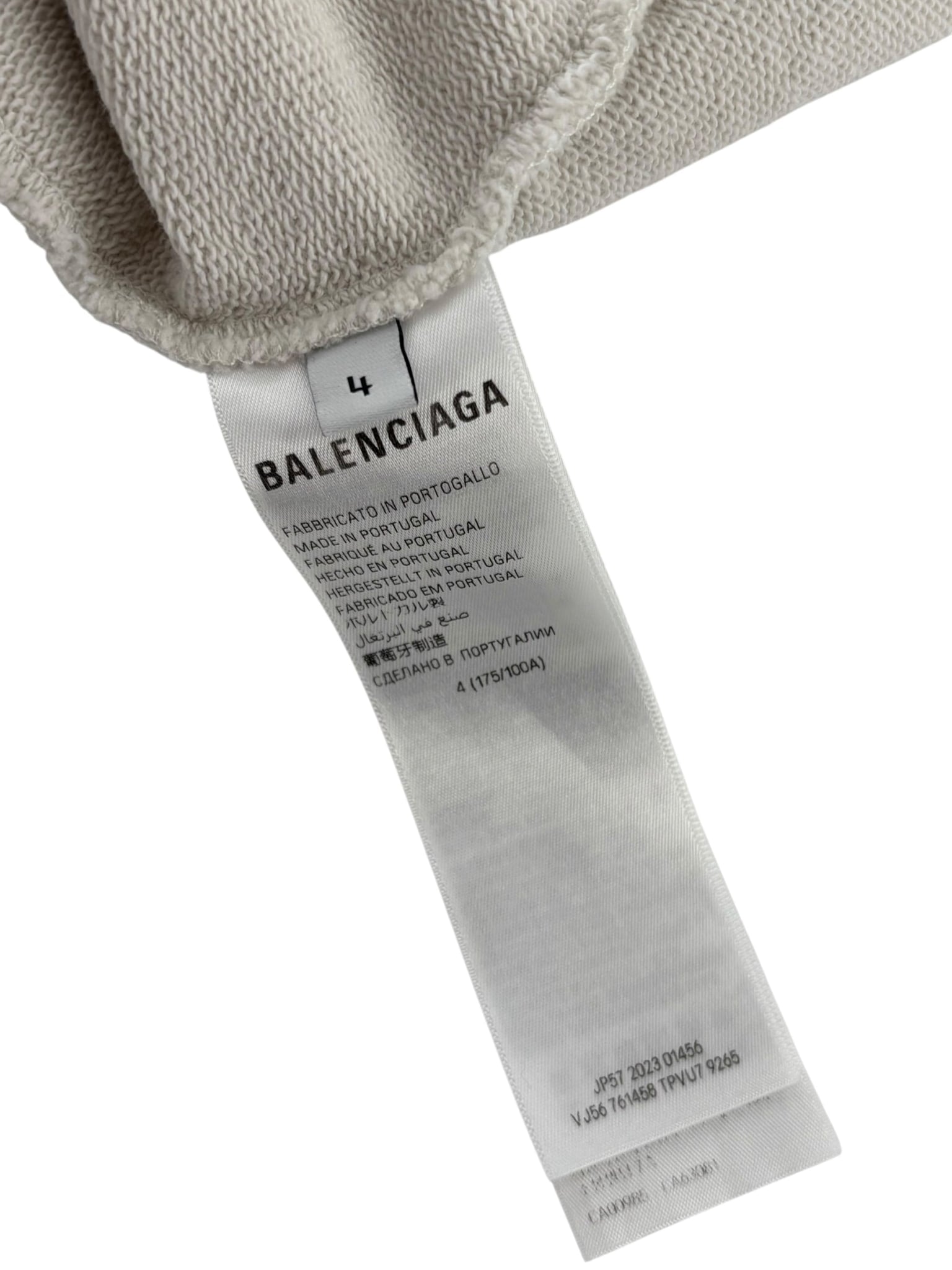 Balenciaga Loop Sports Icon Hoodie Beige