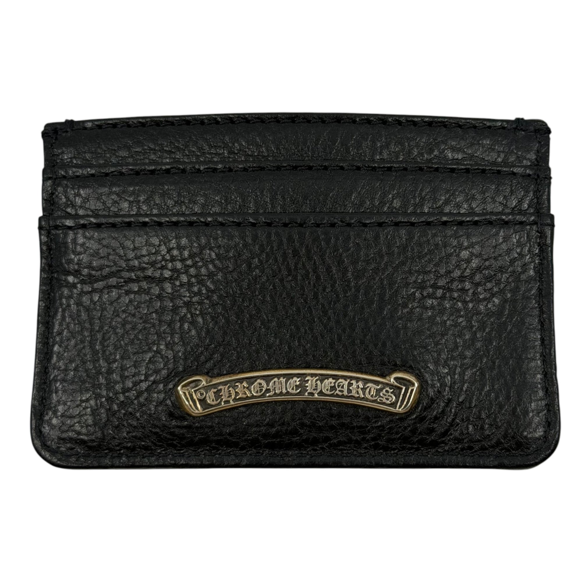 Chrome Hearts Leather Cardholder Black Accessory