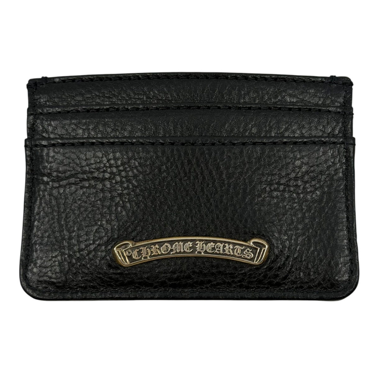 Chrome Hearts Leather Cardholder Black Accessory