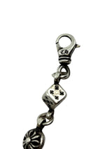 Chrome Hearts Dice and Plus Ball Bracelet Silver
