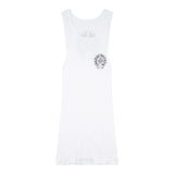 Chrome Hearts Horseshoe Ribbed Tank Top White