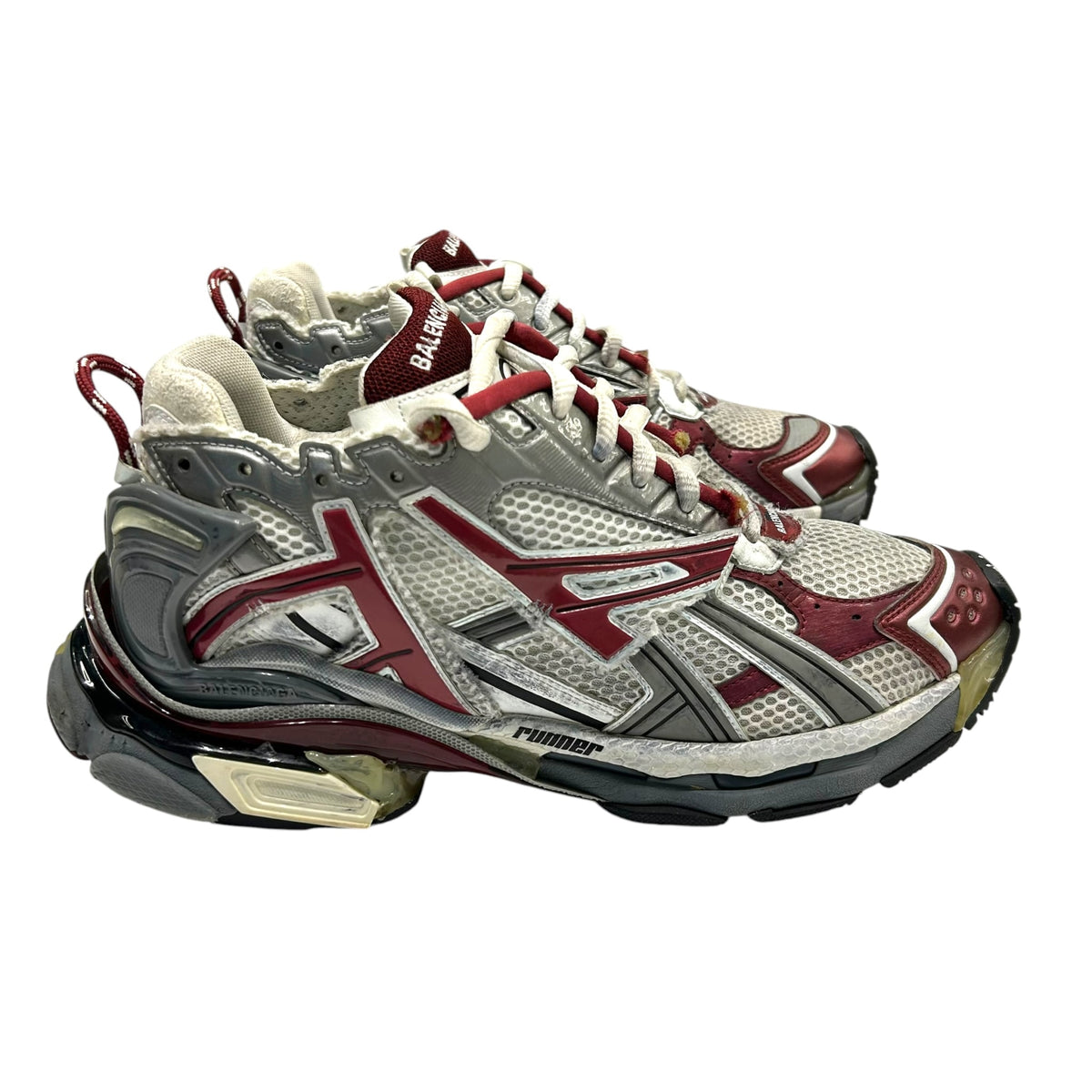 Balenciaga Runner Grey Burgundy