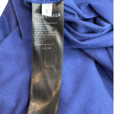 Balenciaga Distorted Logo Tee Blue