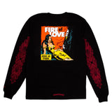 Chrome Hearts Deadly Doll Fire Of Love Longsleeve Tee Black