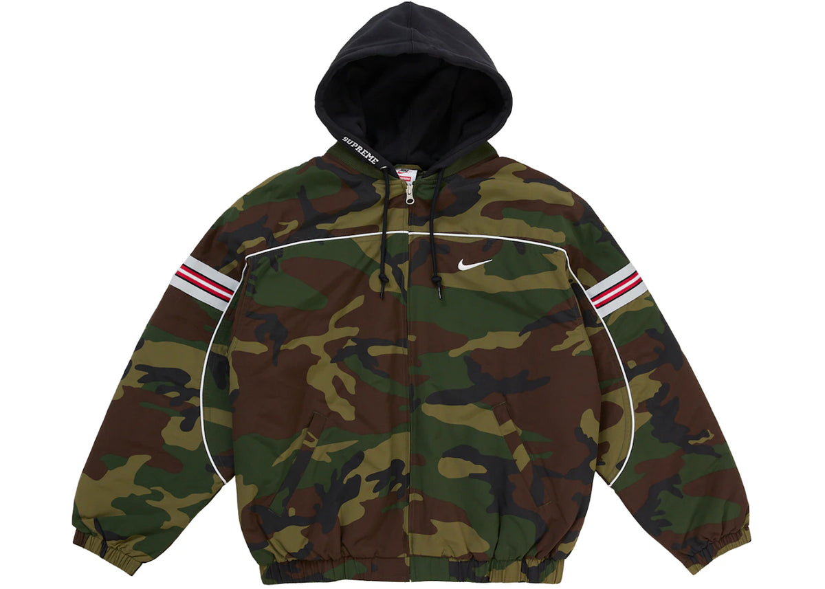 Supreme Nike Nylon Hooded Jacket Woodland Camo