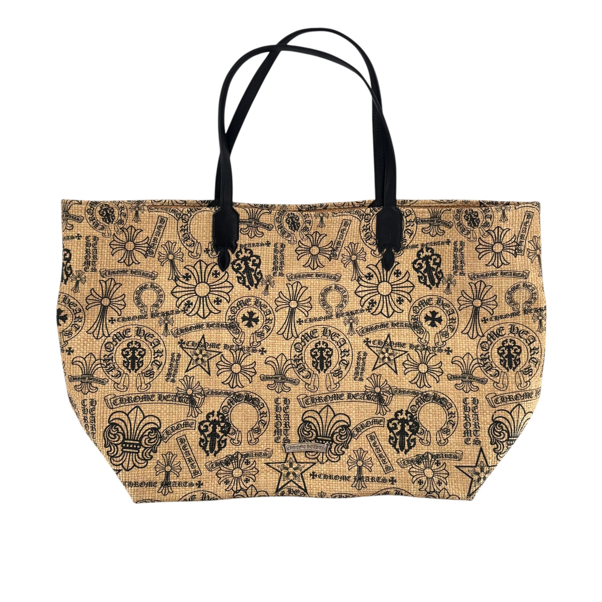 Chrome Hearts Large Straw Beach Bag