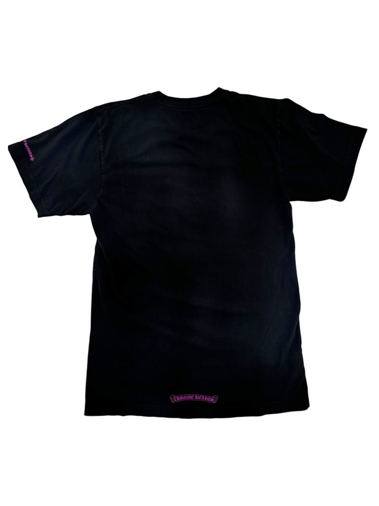 Chrome Hearts Neck Letters Tee Purple Black