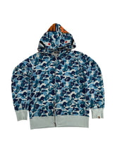 BAPE ABC Camo Shark Full Zip Hoodie 'Blue'