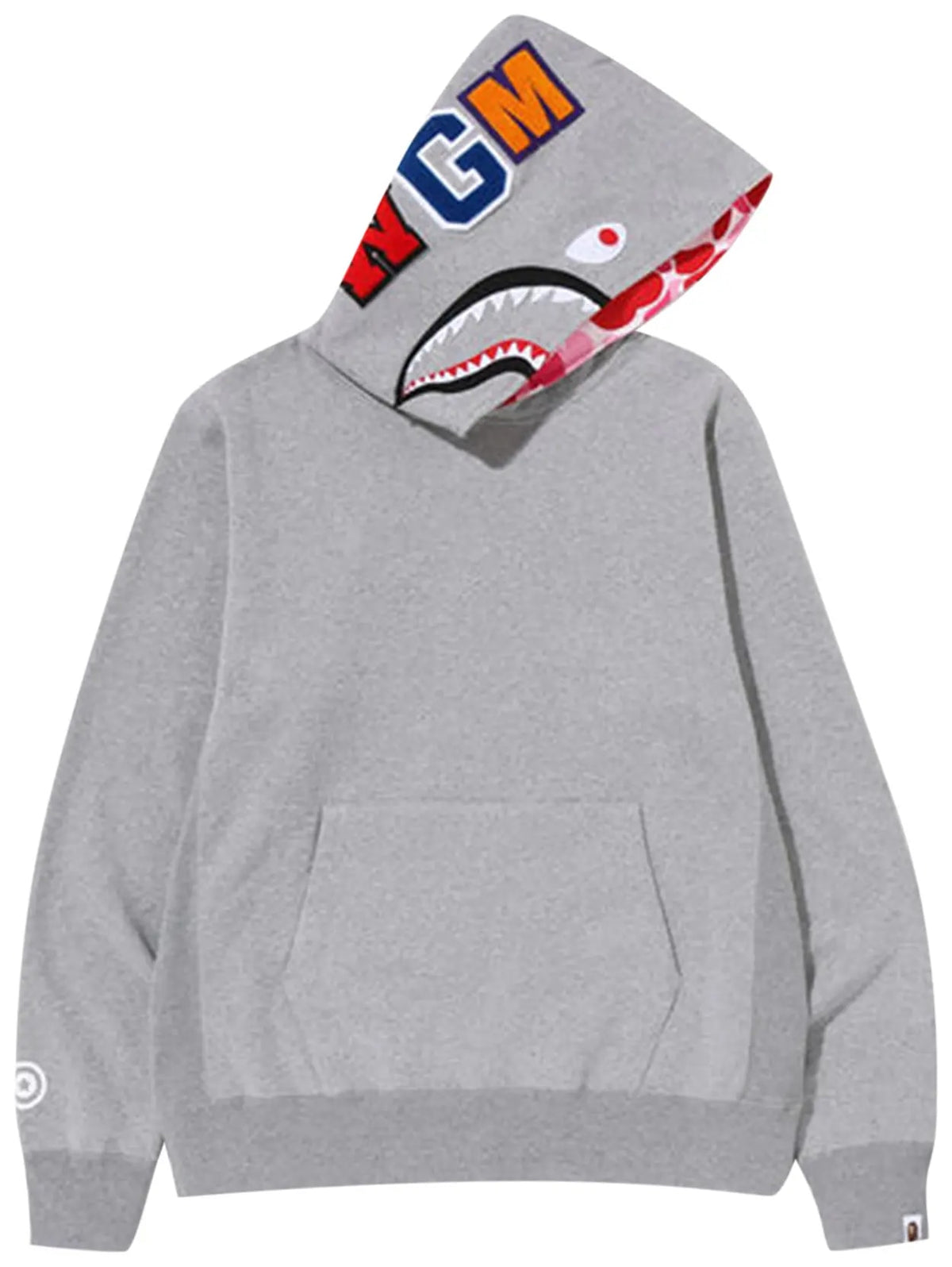 Bape Shark Pullover Hoodie Grey