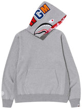 Bape Shark Pullover Hoodie Grey