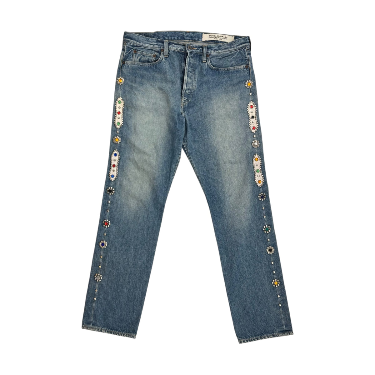 Kapital 14 Oz Denim 5P Monkey Cisco Gemstone Pants Indigo