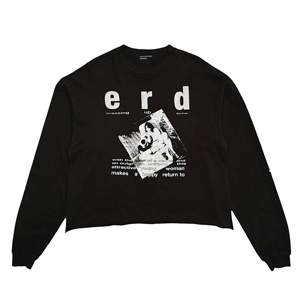 ERD School Days Long Sleeve Shirt Black