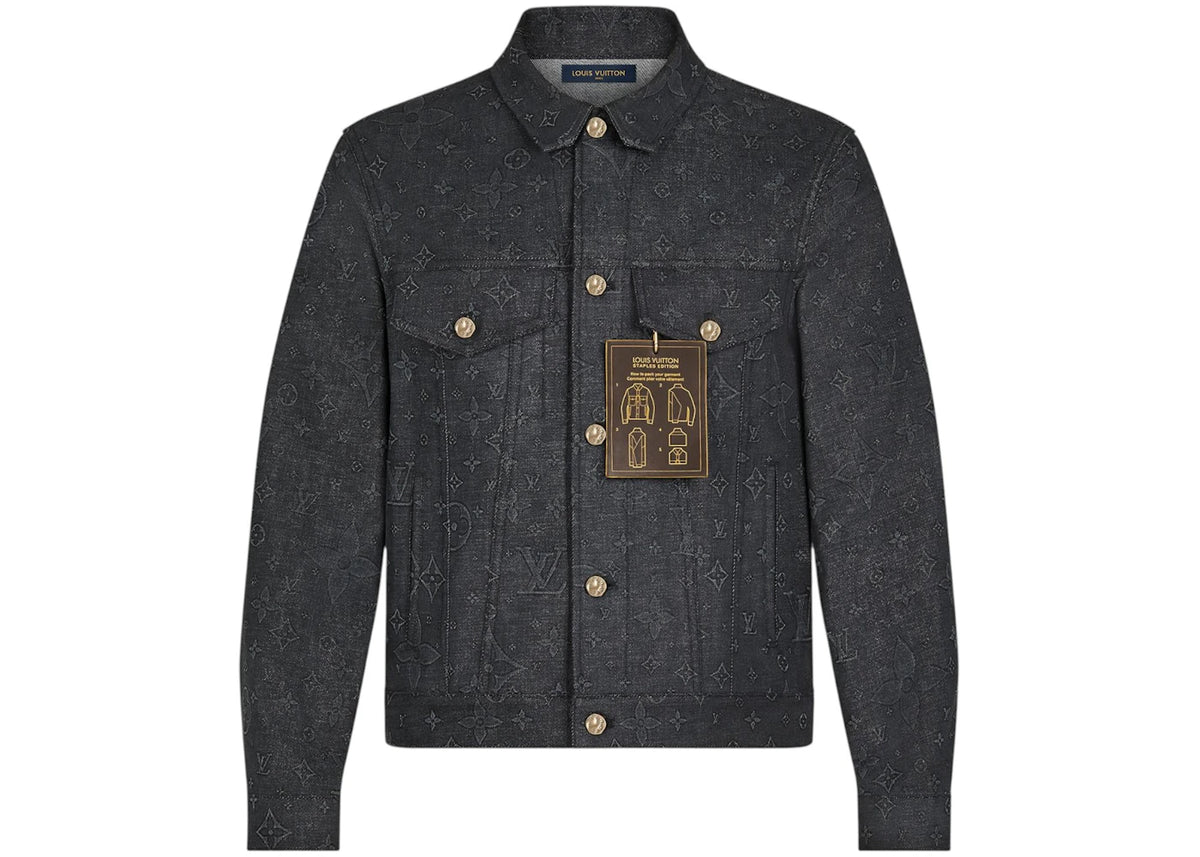 Louis Vuitton Monogram DNA Denim Jacket Black