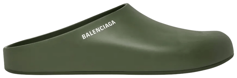Balenciaga Pool Closed Slide Dark Green