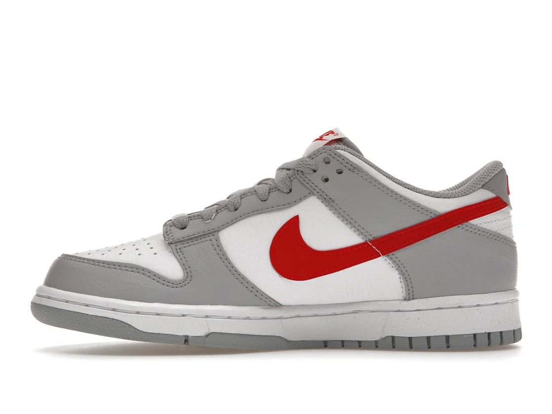 Nike Dunk Low White Wolf Grey University Red (GS)
