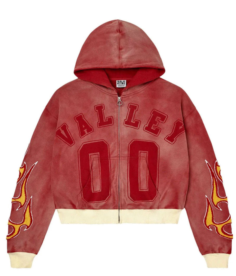 Vale Forever Chimera Zip Up Hoodie Red