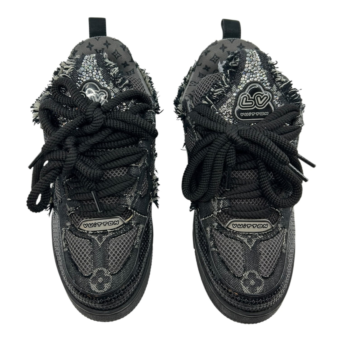 Louis Vuitton Skate Trainer Black Swarovski Monogram