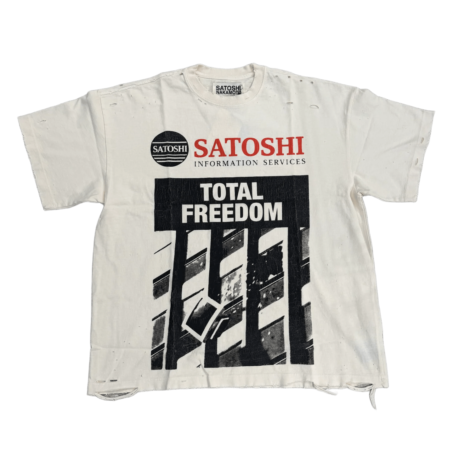 Satoshi Total Freedom Tee White