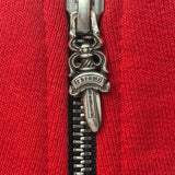 Chrome Hearts King Taco Quarter Zip Red