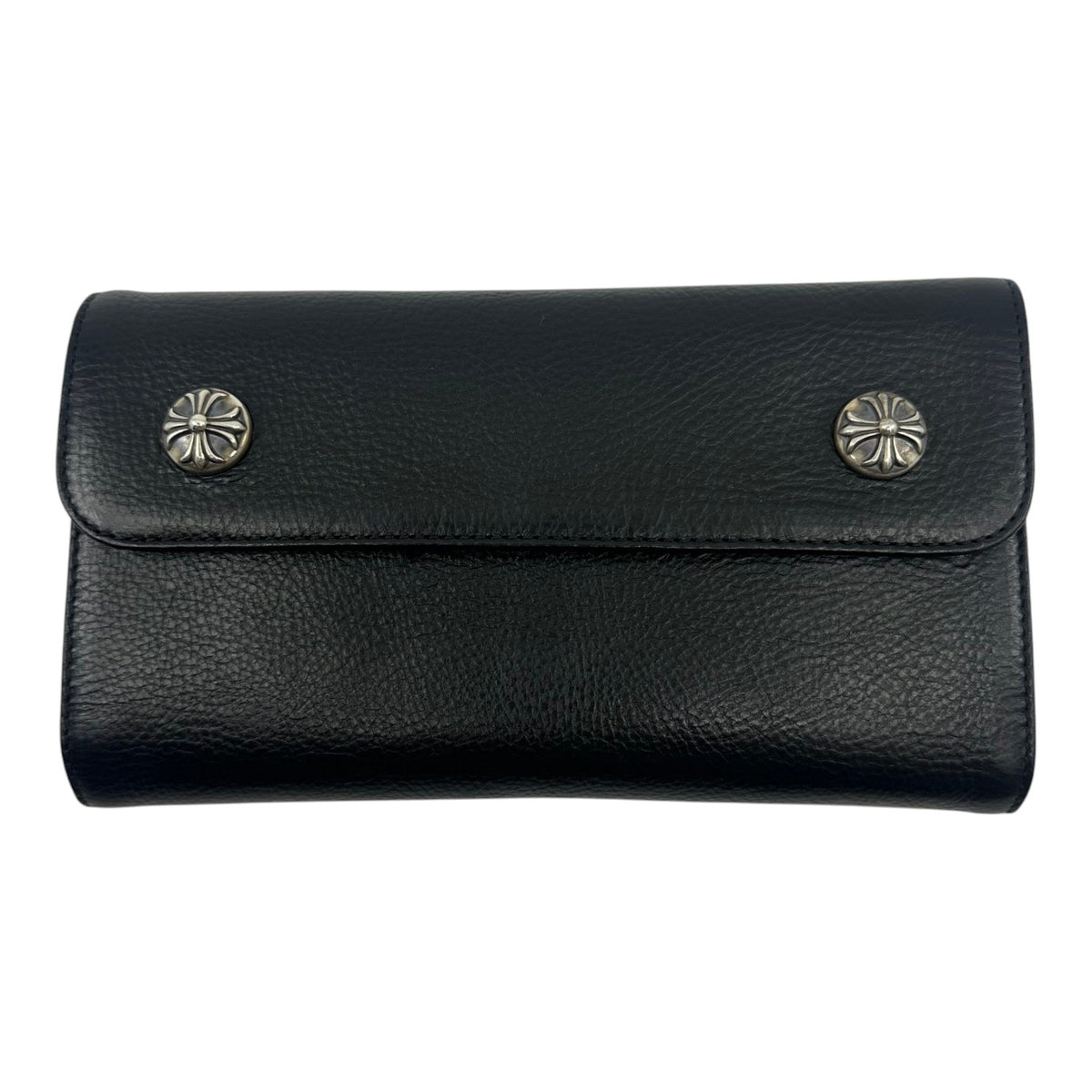 Chrome Hearts Wave Long Wallet Black