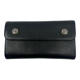 Chrome Hearts Wave Long Wallet Black