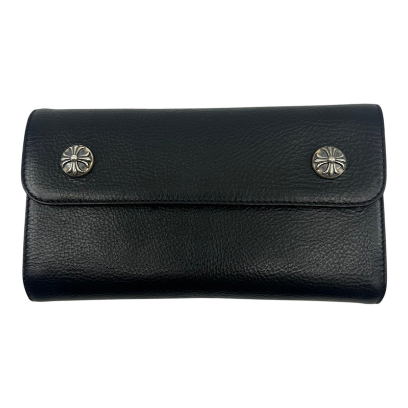 Chrome Hearts Wave Long Wallet Black