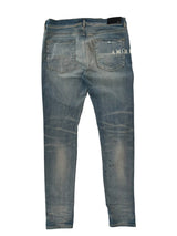 Amiri Hibiscus Floral Print Skinny Jeans