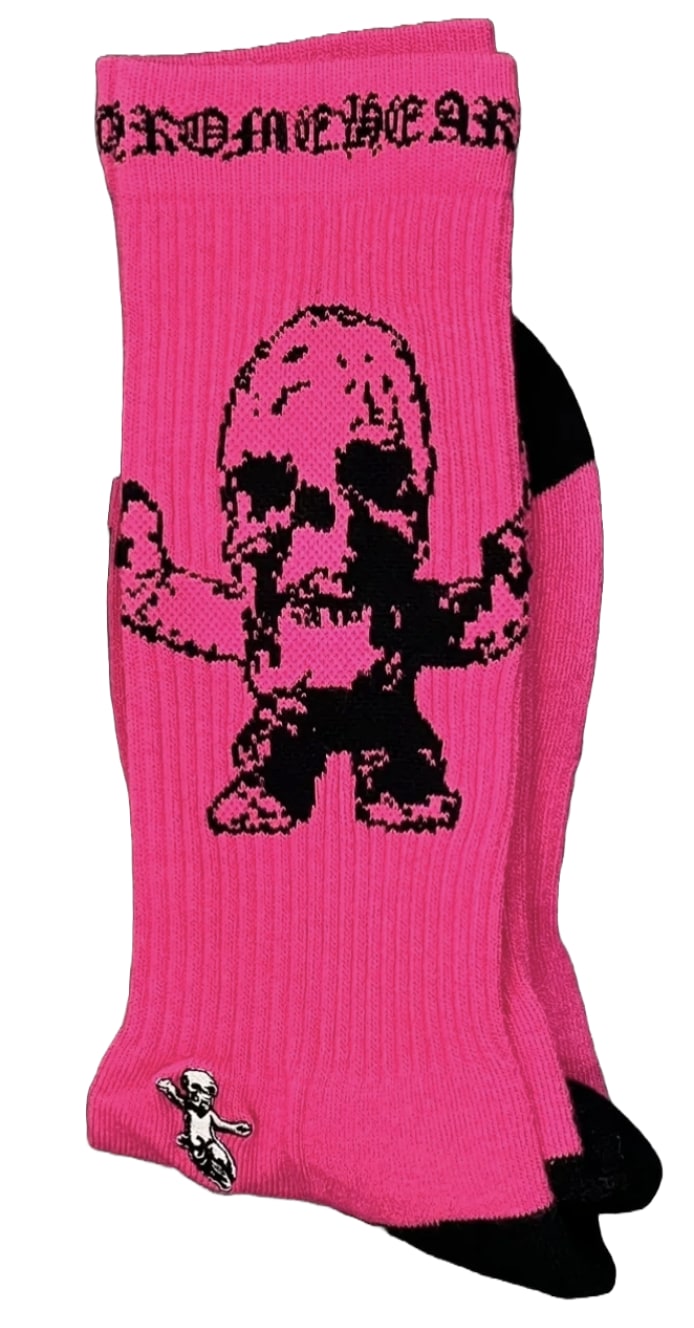 Chrome Hearts Foti Harris Teeter Socks Pink