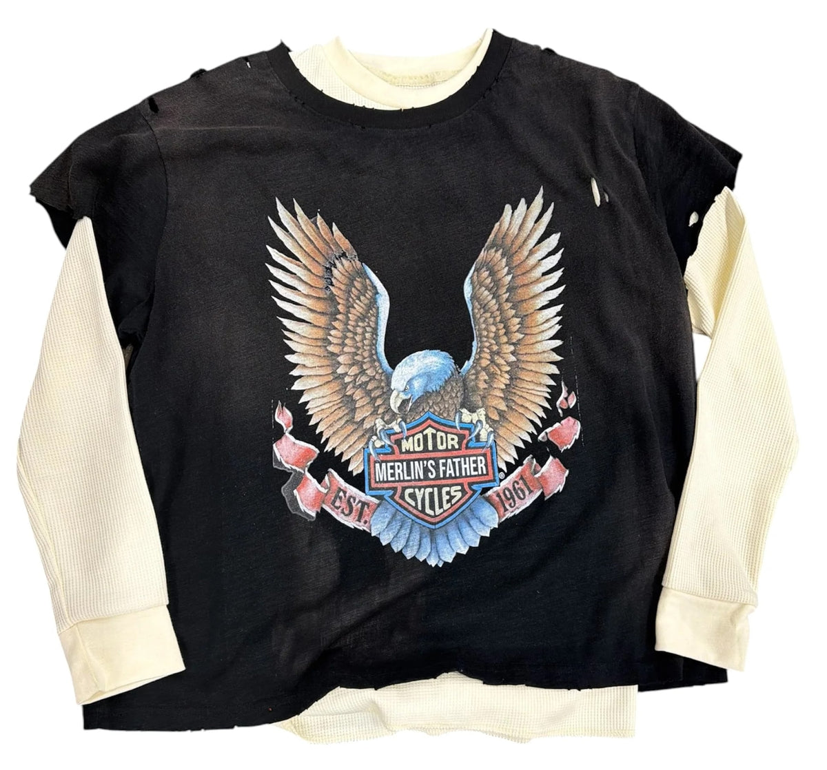 Merlin Motors Layered Longsleeve Tee