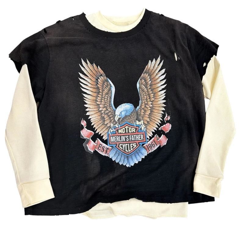 Merlin Motors Layered Longsleeve Tee