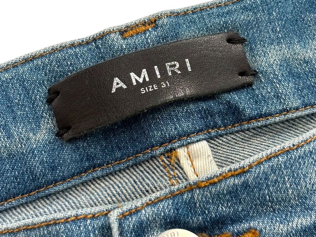 Amiri Bone Jeans Lightwash Green