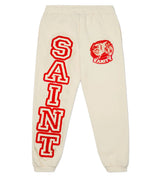 Saint Vanity Varsity Cream Sweatpants