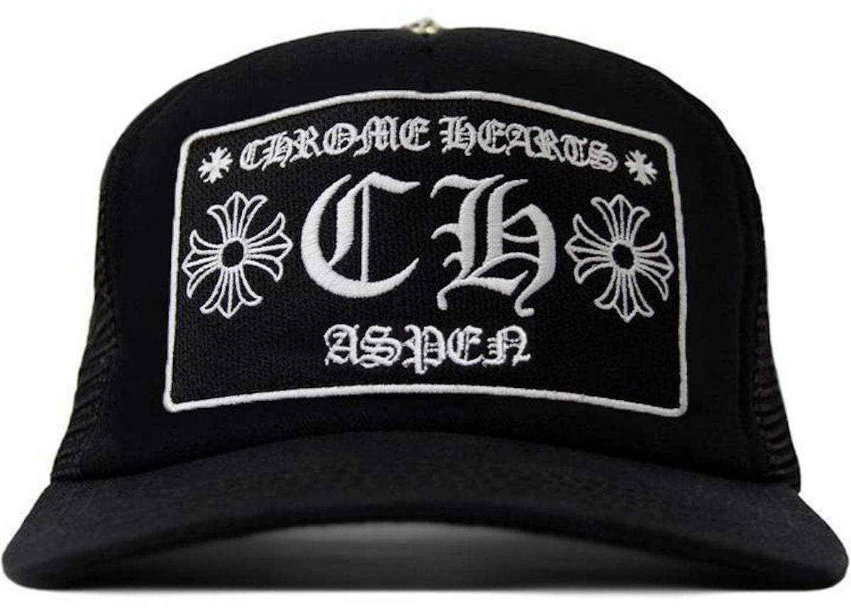 Chrome Hearts CH Aspen Exclusive Trucker Hat Black