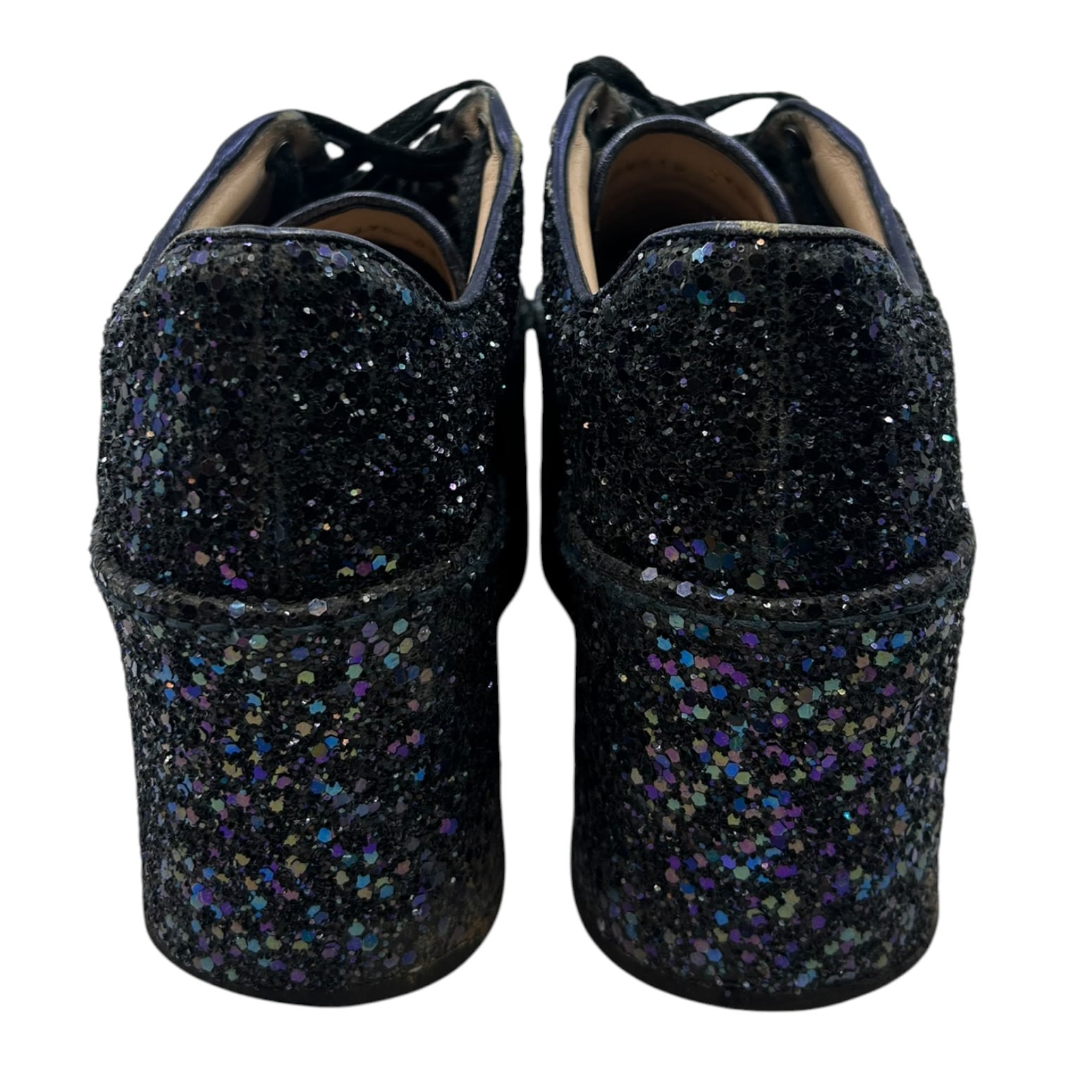 Gucci Peggy Glitter Platform Sneakers