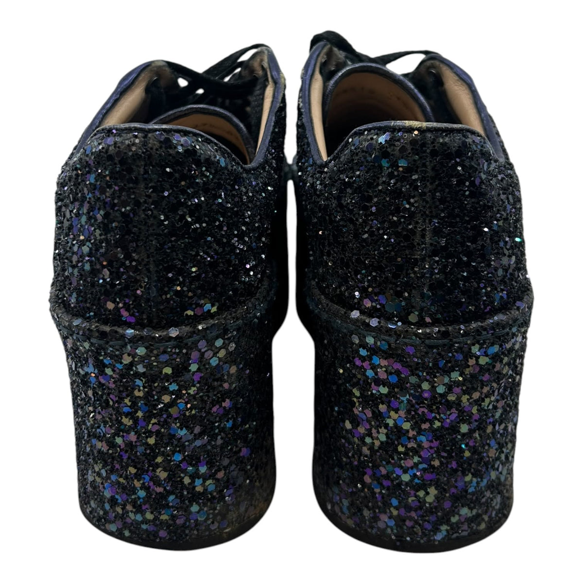 Gucci Peggy Glitter Platform Sneakers