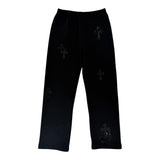 Chrome Hearts Cross Patch Sweatpants Black