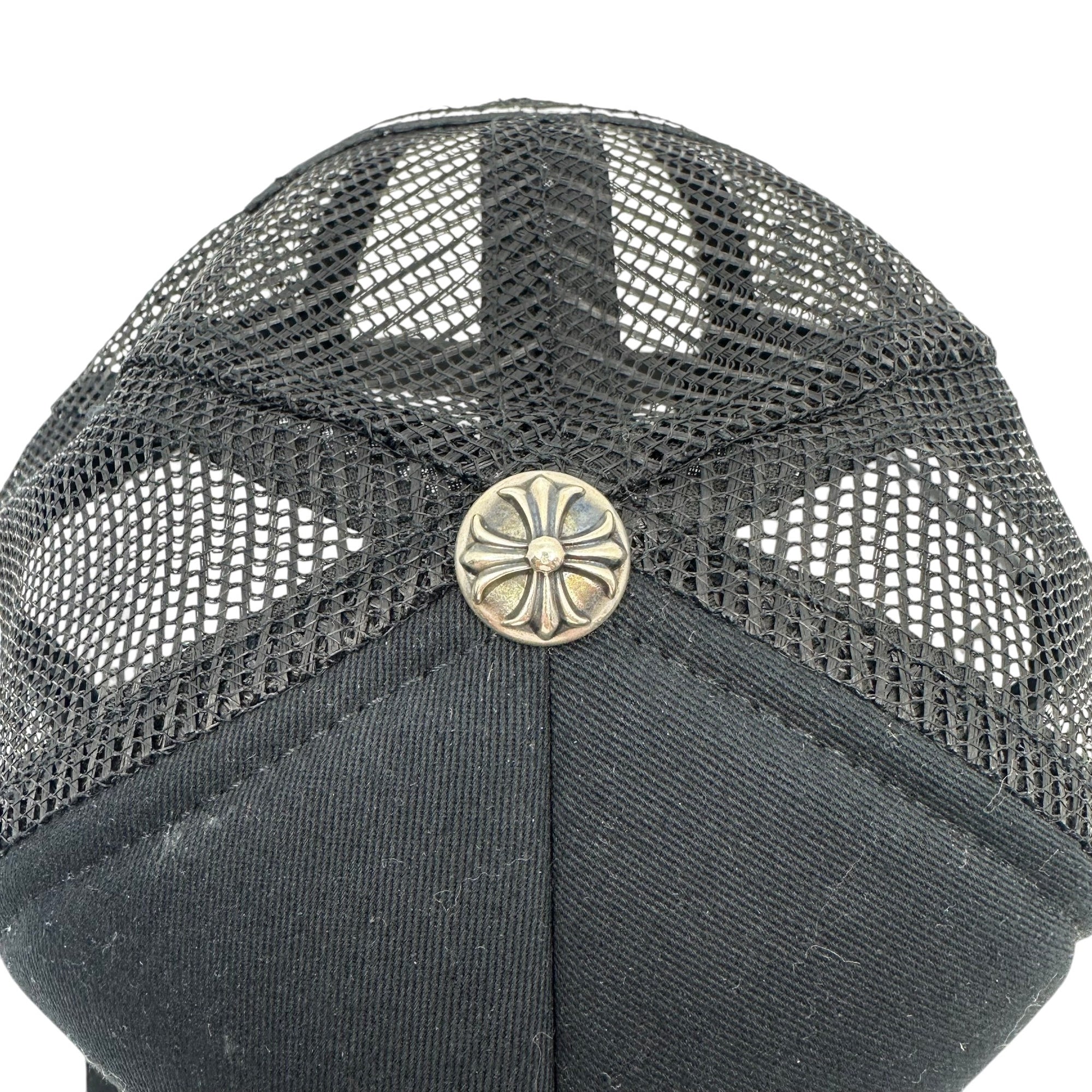Chrome Hearts Pony Hair Cemetery Cross Patch Trucker Hat