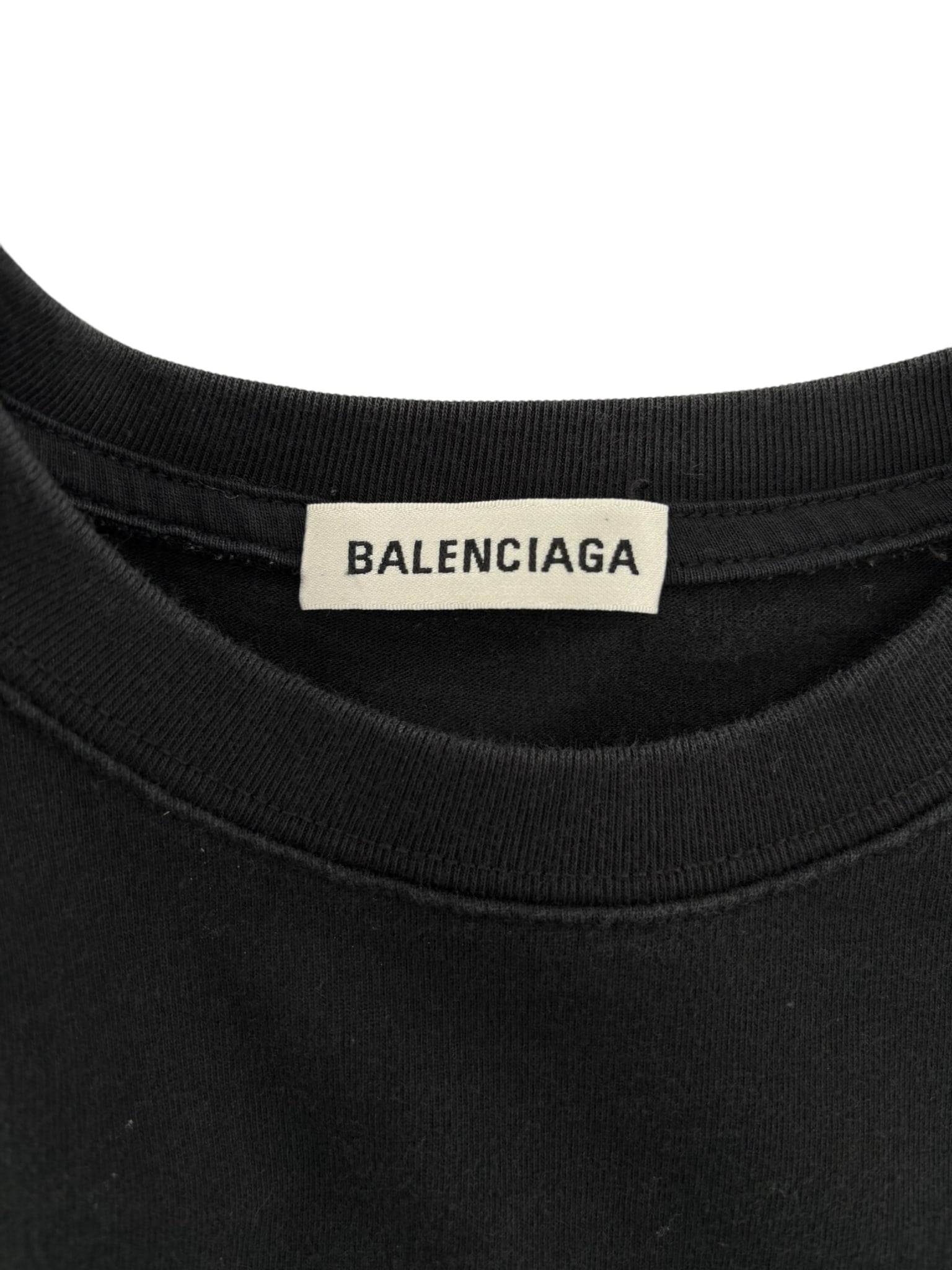 Balenciaga Color Logo Paris Tee Black