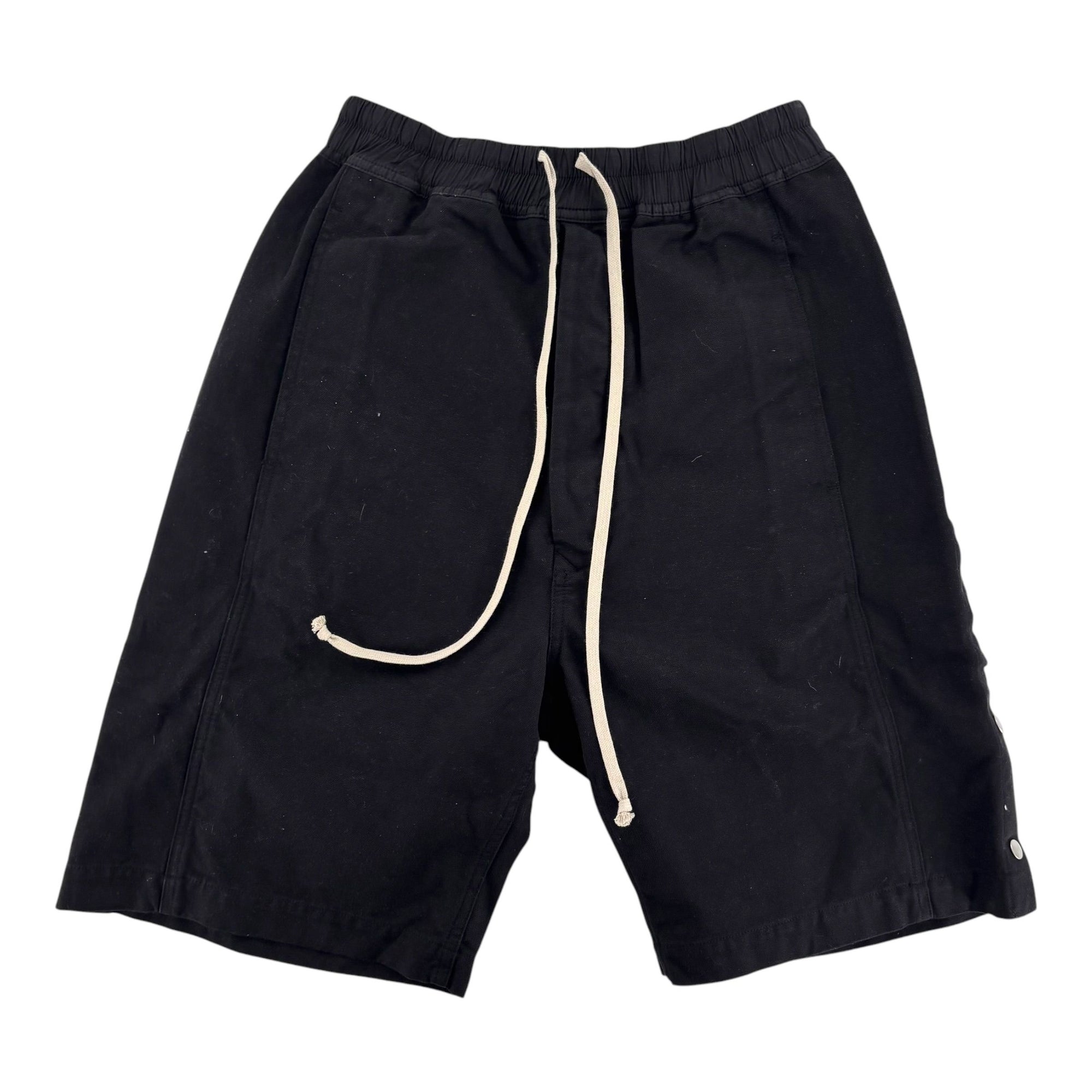 Rick Owens Wide Pusher Shorts Black