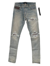 Amiri Snakeskin MX1 Blue Indigo Jeans